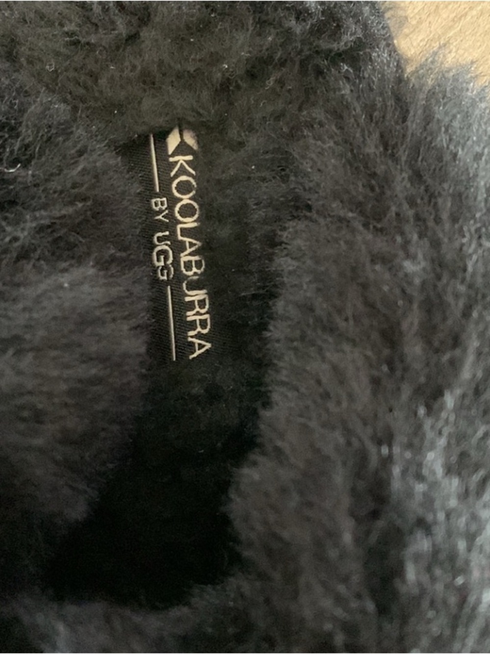NWOT Koolaburra Black Shearling Clog Slippers - Picture 5 of 9